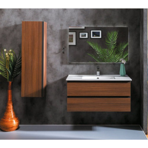 Тумба с раковиной Armadi Art Capolda 100 dark wood