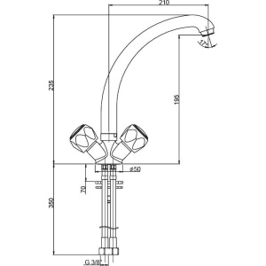 Смеситель для кухни Paini AF182