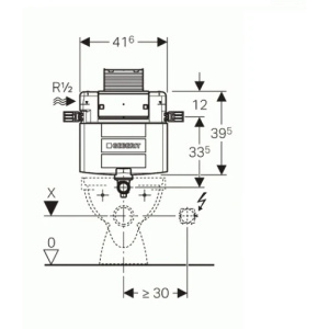 Скрытый бачок GEBERIT Omega 82 109.043.00.1