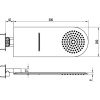 Верхний душ RGW Shower Panels SP-62