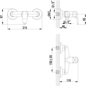 Купить Гигиенический душ Lemark Pramen LM3318C со смесителем в Москве с доставкой Гигиенический душ Lemark Pramen LM3318C со смесителем