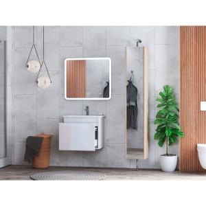 Тумба с раковиной Vigo Grani 75 подвесная, 1 ящик,белая