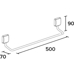 Купить Полотенцедержатель Koin Nice NI210 50 см в Москве с доставкой Полотенцедержатель Koin Nice NI210 50 см