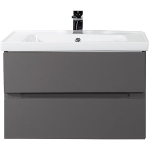 Тумба с раковиной Art&Max Techno подвесная, 90, смоки софт