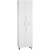 Шкаф-пенал Style Line Эко Стандарт 54 с бельевой корзиной, белый
