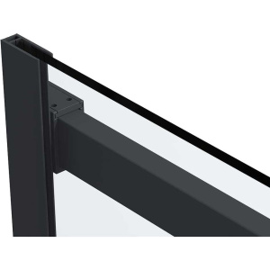 Душевой уголок Vincea Como Soft VSR-1CS1011CLB 110x100 см профиль черный, стекло прозрачное