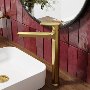 Смеситель для раковины Wasserkraft Havel 3603H матовое золото PVD