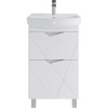 Тумба с раковиной SanStar Линни 50 напольная, белая
