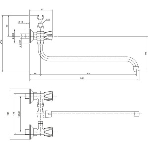 Универсальный смеситель Olive'S Сatalona 23241CT хром