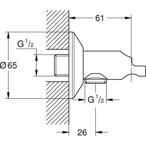 Купить Шланговое подключение Grohe Sena Trigger Spray 26333000 в Москве с доставкой Шланговое подключение Grohe Sena Trigger Spray 26333000