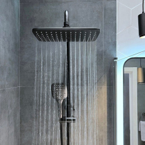 Верхний душ BOND Cube B07-9988 черный матовый