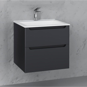 Купить Мебель для ванной Laparet Sinergia 60 подвесная, антрацит в Москве с доставкой Мебель для ванной Laparet Sinergia 60 подвесная, антрацит