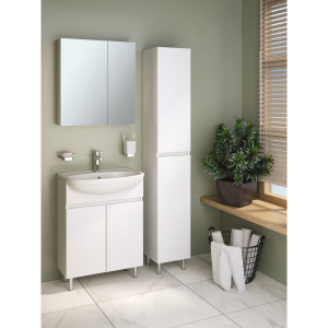 Зеркало-шкаф Runo Лада 60 белое