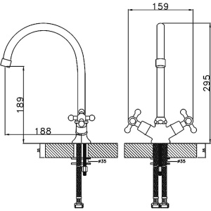 Смеситель для кухни Rossinka G G02-72