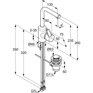 Смеситель для раковины Kludi Zenta 382940575
