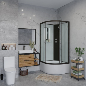 Душевая кабина Niagara Classic NG-6708-14BK 90x90 см, без крыши