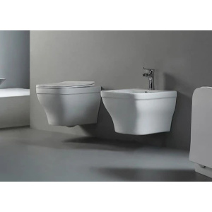 Унитаз подвесной с сиденьем микролифт Aquatek Амадео AQ1180-00 безободковый