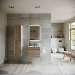 Тумба с раковиной Sancos Smart 60 см дуб бардолино