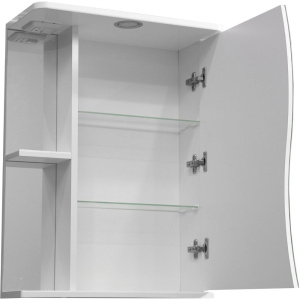 Купить Зеркало-шкаф Stella Polar Волна Верея R 60 с подсветкой в Москве с доставкой Зеркало-шкаф Stella Polar Волна Верея R 60 с подсветкой