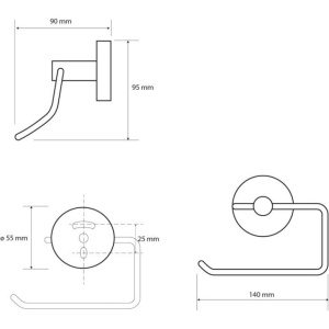 Держатель туалетной бумаги Sapho X-Round XB700