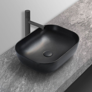 Раковина Vincea VBS-101MB, 50 матовая черная