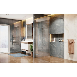 Душевая перегородка Ambassador Walk-in 15031112 120х200 см, профиль черный