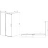 Душевой уголок Vincea Dice VSR-4D8014CL 140х80 см, профиль хром