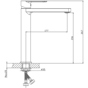 Смеситель для раковины Haiba HB617 HB11617