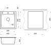 Мойка кухонная Granula 4651, шварц