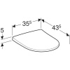 Крышка-сиденье Geberit Acanto с микролифтом 500.605.01.2