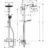 Душевая стойка Hansgrohe Crometta S 240 1jet Showerpipe 27267000