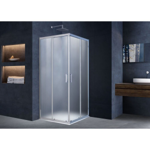 Душевой уголок Vincea Alpha VSS-3AL900MT 90x90, профиль хром, стекло текстурное