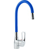 Смеситель для кухни Славен Прораб Ц СЛ-ОД-Ц2С, с гибким изливом, синий