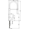 Смеситель для кухни Paini Cox 78CR557YOSPEKM с гибким изливом