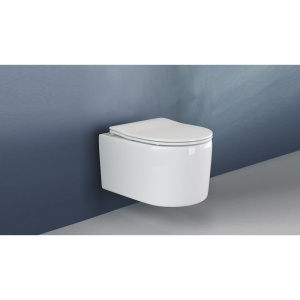 Купить Унитаз подвесной Ceramicanova Moments CN3003 с микролифтом, безободковый в Москве с доставкой Унитаз подвесной Ceramicanova Moments CN3003 с микролифтом, безободковый