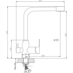 Смеситель для кухни Haiba HB802 HB76802