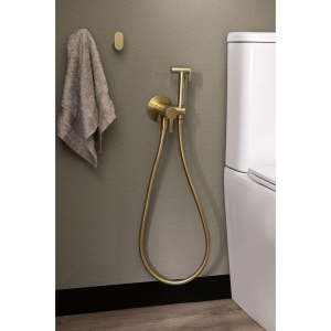 Гигиенический душ Ramonsoler Drako 336801WCOC со смесителем, С ВНУТРЕННЕЙ ЧАСТЬЮ, золото