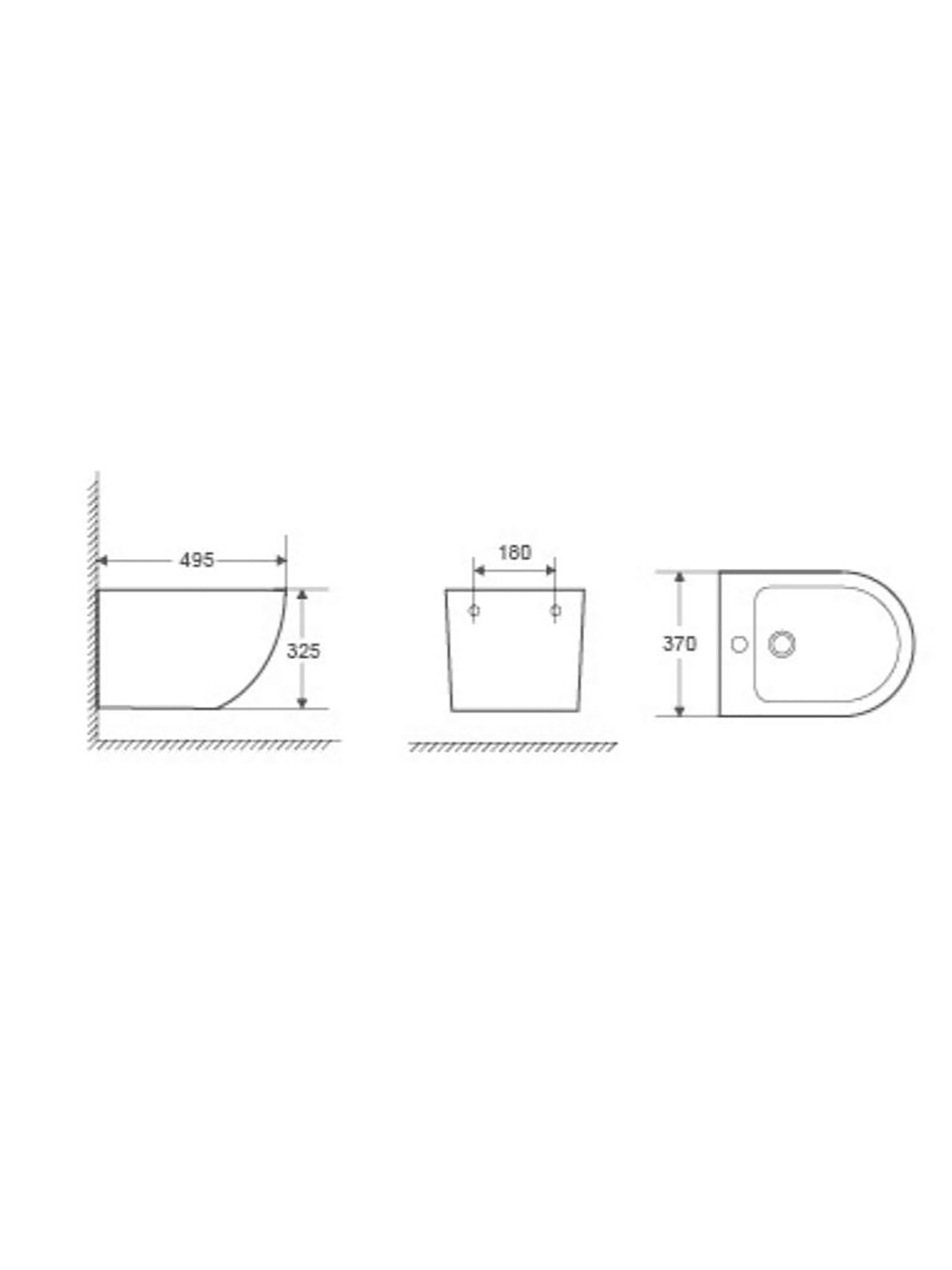 Биде подвесное WeltWasser GELBACH 005 GL-WT (10000003754)