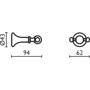 Купить Крючок Bagno & Associati Regency RE24251 в Москве с доставкой Крючок Bagno & Associati Regency RE24251