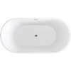 Акриловая ванна Black&White Swan SB103 170x80 см, отдельностоящая, овальная, с каркасом, со сливом-переливом, с донным клапаном