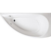 Акриловая ванна STWORKI Лунд R 150x75 см, угловая, с каркасом, асимметричная