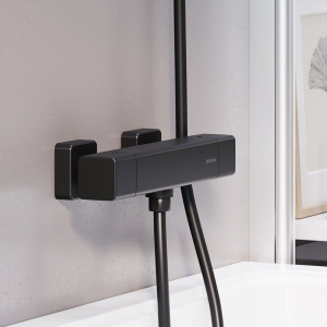 Купить Термостатический смеситель Damixa Gala 536000300 для душа, черный в Москве с доставкой Термостатический смеситель Damixa Gala 536000300 для душа, черный