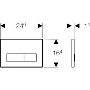 Кнопка смыва Geberit Sigma 50 115.788.00.1 без вкладыша