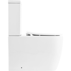 Унитаз-компакт BelBagno Marino BB105CPR безободковый, крышка BB2031SC с микролифтом, бачок BB105T