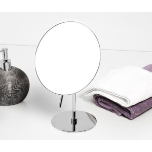 Купить Косметическое зеркало Wasserkraft K-1002 без подсветки, поворотное, хром в Москве с доставкой Косметическое зеркало Wasserkraft K-1002 без подсветки, поворотное, хром