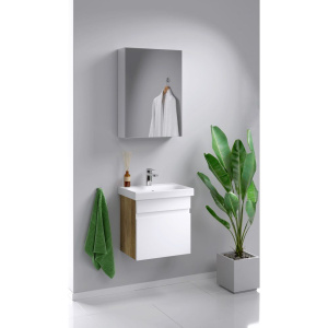 Тумба с раковиной Aqwella Smart 50 дуб балтийский