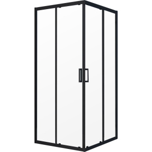 Душевой уголок Vincea Alpha VSS-3AL900CLB 90x90, профиль черный, стекло прозрачное