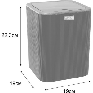 Мусорное ведро Fixsen Black Wood FX-401-6 черное