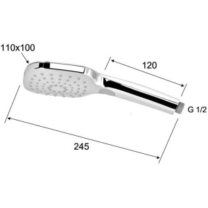 Купить Душевая лейка Remer 318CPX в Москве с доставкой Душевая лейка Remer 318CPX