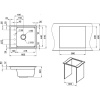 Мойка кухонная Granula Kitchen Space 6004, алюминиум